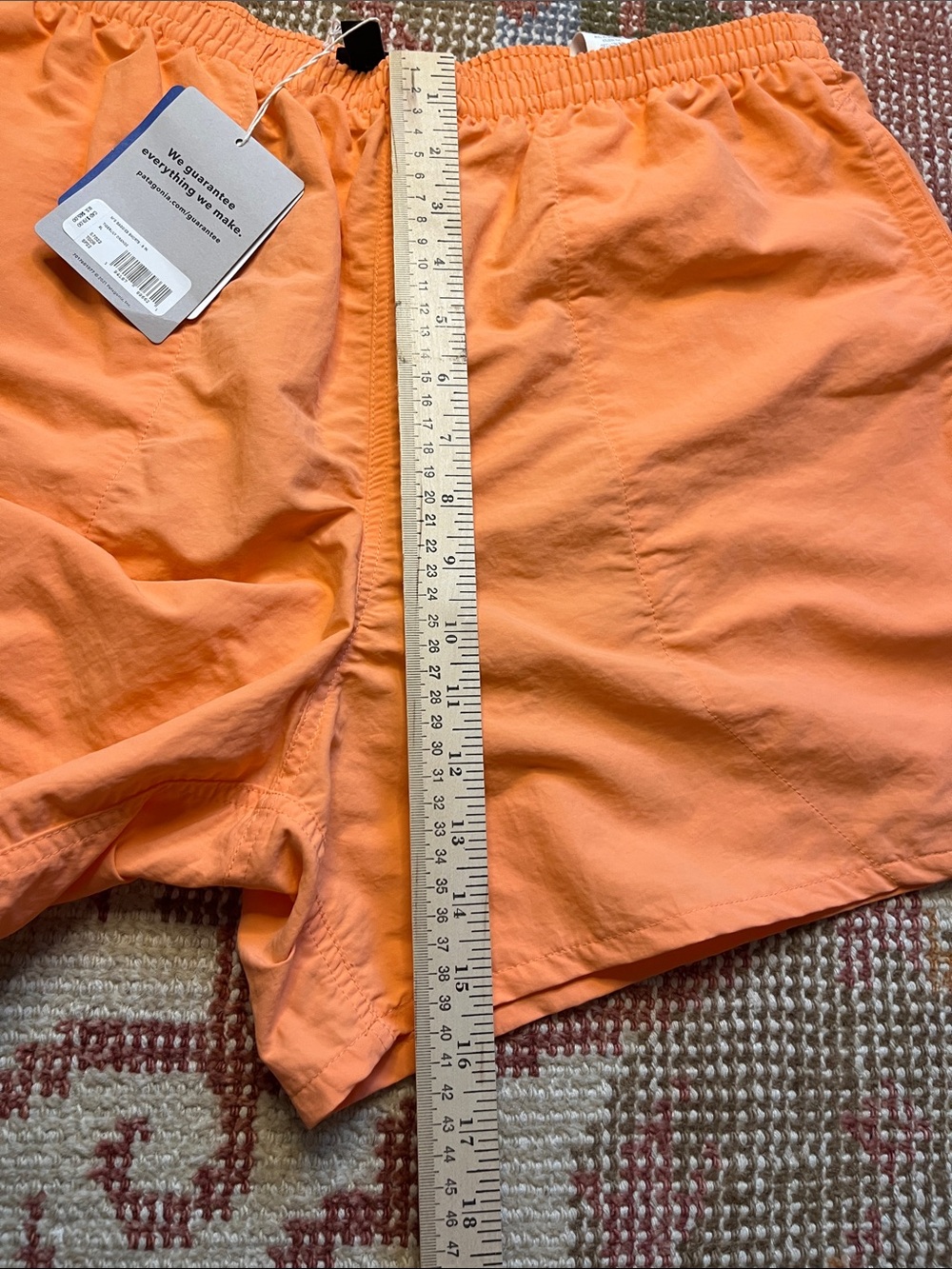 NWT Patagonia Men’s Baggies 5 Inch Shorts Tigerlily Orange Size XL - Picture 7 of 11